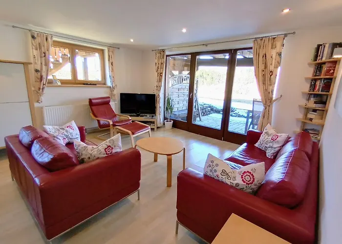 公寓 Edelweiss - 3 To 6 Guests - Private Use Of Indoor Pool, Sauna And Garden Terrace 阿布特瑙